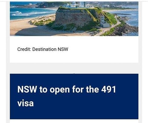NSW will open 491 nominations 15 June 2020 for a week